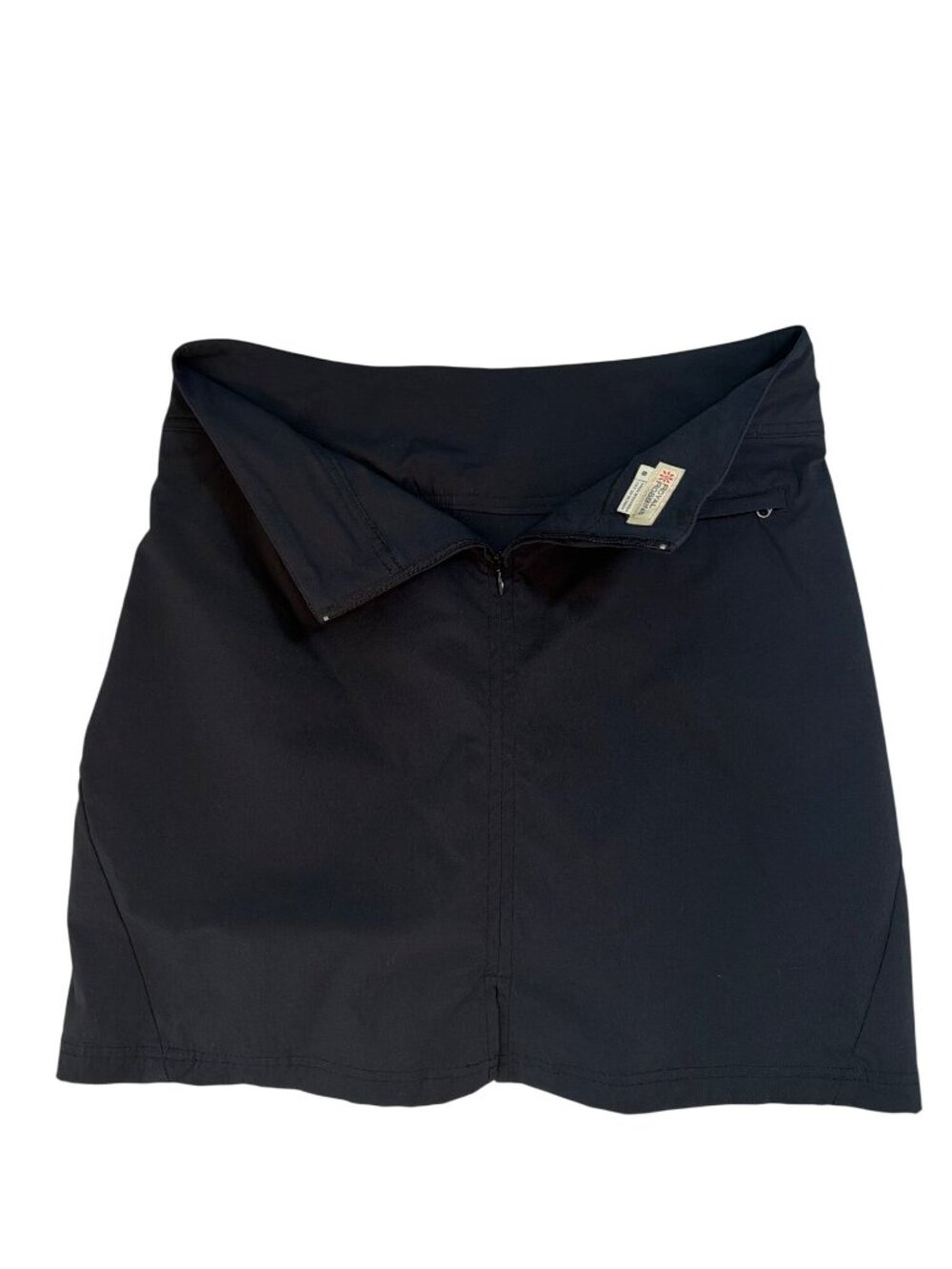 Royal Robbins Women's 8 Black Nylon Skort, Stretch Zip Pockets Hike - Picture 7 of 9